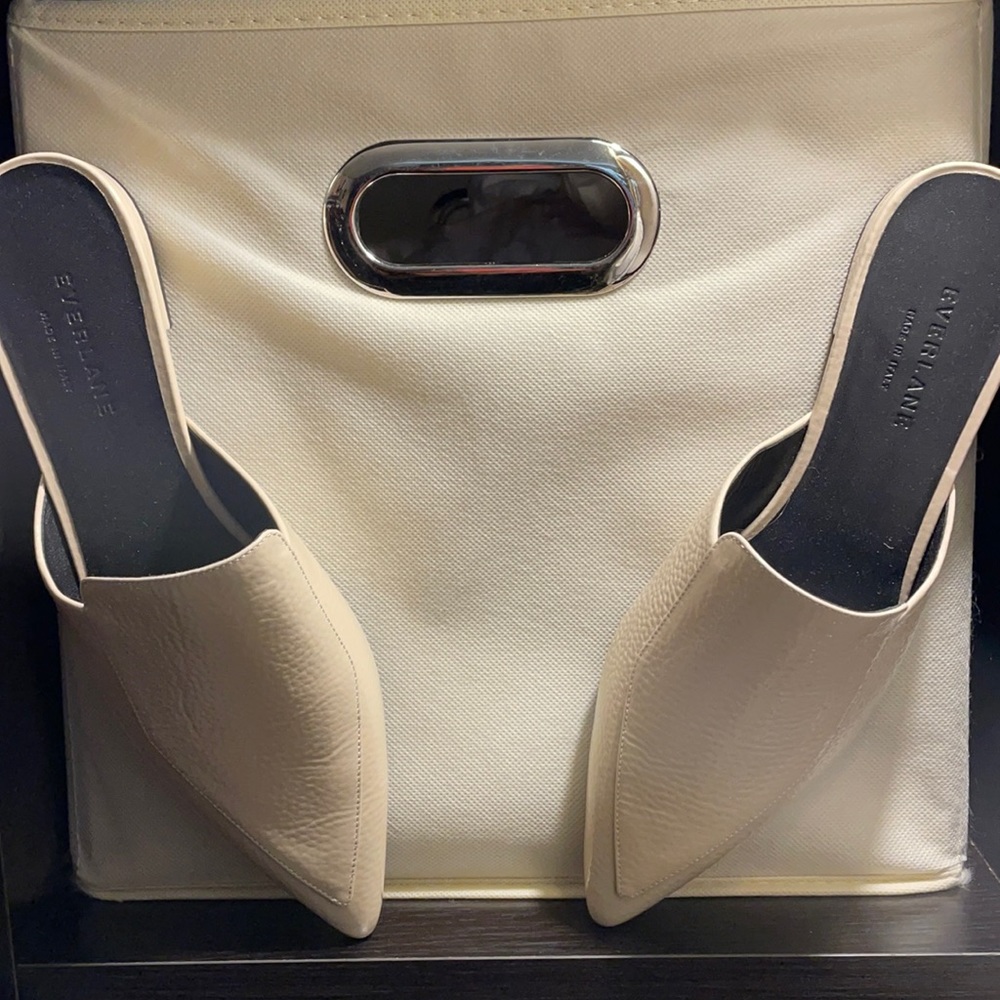 Everlane Cream mules